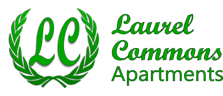 The image features the logo and name of "Laurel Commons Apartments".